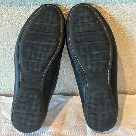 Coach Black Pebbled Leather Odette Driver Moc Loafers - Picture 11 of 14